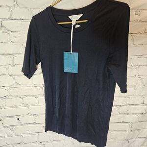Market & Spruce Dark Blue Short Sleeve Tee